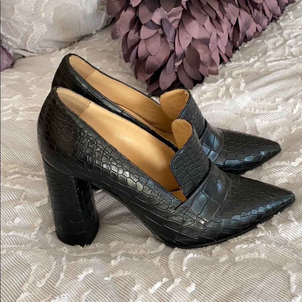 Napoleoni Crocodile Skin Heels